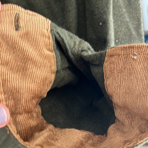 Legendary Whitetails Dark Green XXL warm Button Down w Corduroy Accents - Picture 3 of 7